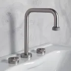Modern 3-Hole Basin Mixer with Waste Made in Italy - Quito Viadurini
