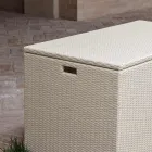 Outdoor Storage Trunk in Hand Woven Polyrattan - Harald Viadurini