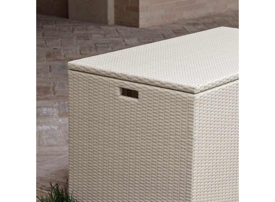 Outdoor Storage Trunk in Polyrattan