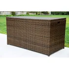 Outdoor Storage Trunk in Hand Woven Polyrattan - Harald Viadurini