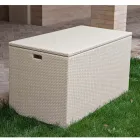 Outdoor Storage Trunk in Hand Woven Polyrattan - Harald Viadurini
