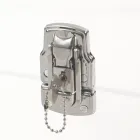 Design Trunk in Transparent Acrylic Crystal and Modern Steel - Dante Viadurini