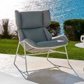 Modern design bergere garden armchair by Varaschin Summer Set