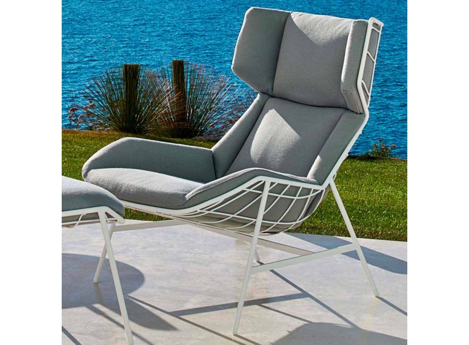 Bergere garden armchair Varaschin Summer Set of modern design Viadurini
