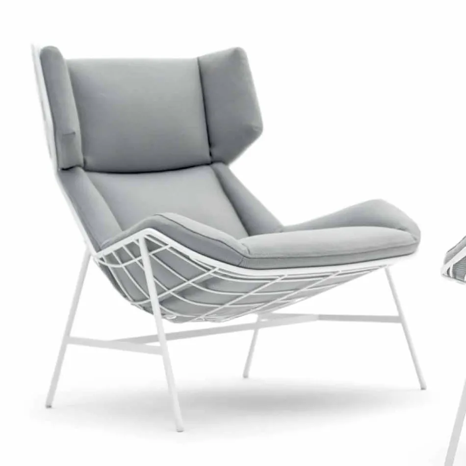 Bergere garden armchair Varaschin Summer Set of modern design Viadurini