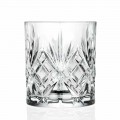 Double Old Fashioned Glass, Vintage Style Eco Crystal 12 Pieces - Cantabile
