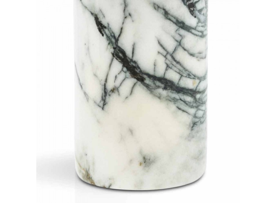 Glass Toothbrush Holder in Paonazzo Marble Made in Italy - Limba Viadurini