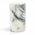 Glass Toothbrush Holder in Paonazzo Marble Made in Italy - Limba