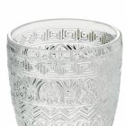 Transparent Glass Water Glasses with Arabesque Decorations 12 Pcs - Folk Viadurini