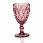 Modern Design Glass Colored Wine Glasses 6 Pieces - Timon Viadurini