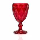 Modern Design Glass Colored Wine Glasses 6 Pieces - Timon Viadurini