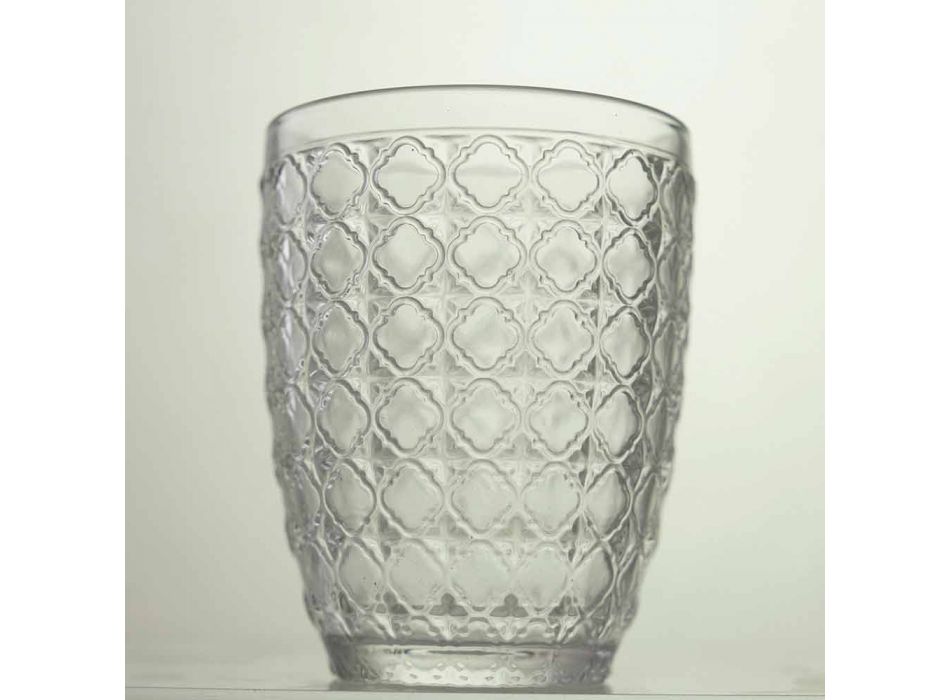 6 Pieces Serving Glasses in Transparent Glass for Water - Optical