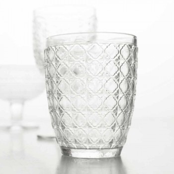 6 Pieces Serving Glasses in Transparent Glass for Water - Optical