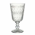 Transparent Decorated Glass Wine Glasses 12 Design Goblets - Maroccobic Viadurini