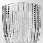 Decorated Transparent Glass Glasses, Modern Water Service 12 Pieces - Mix Viadurini