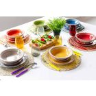 Modern and Colored Glass Water Glasses Service of 12 Pieces - Aperi Viadurini