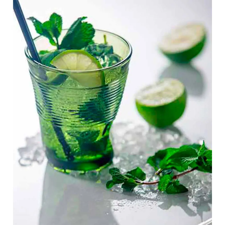 Modern Colored Glass Water Glasses 6 Pieces of Design - Sarabi Viadurini