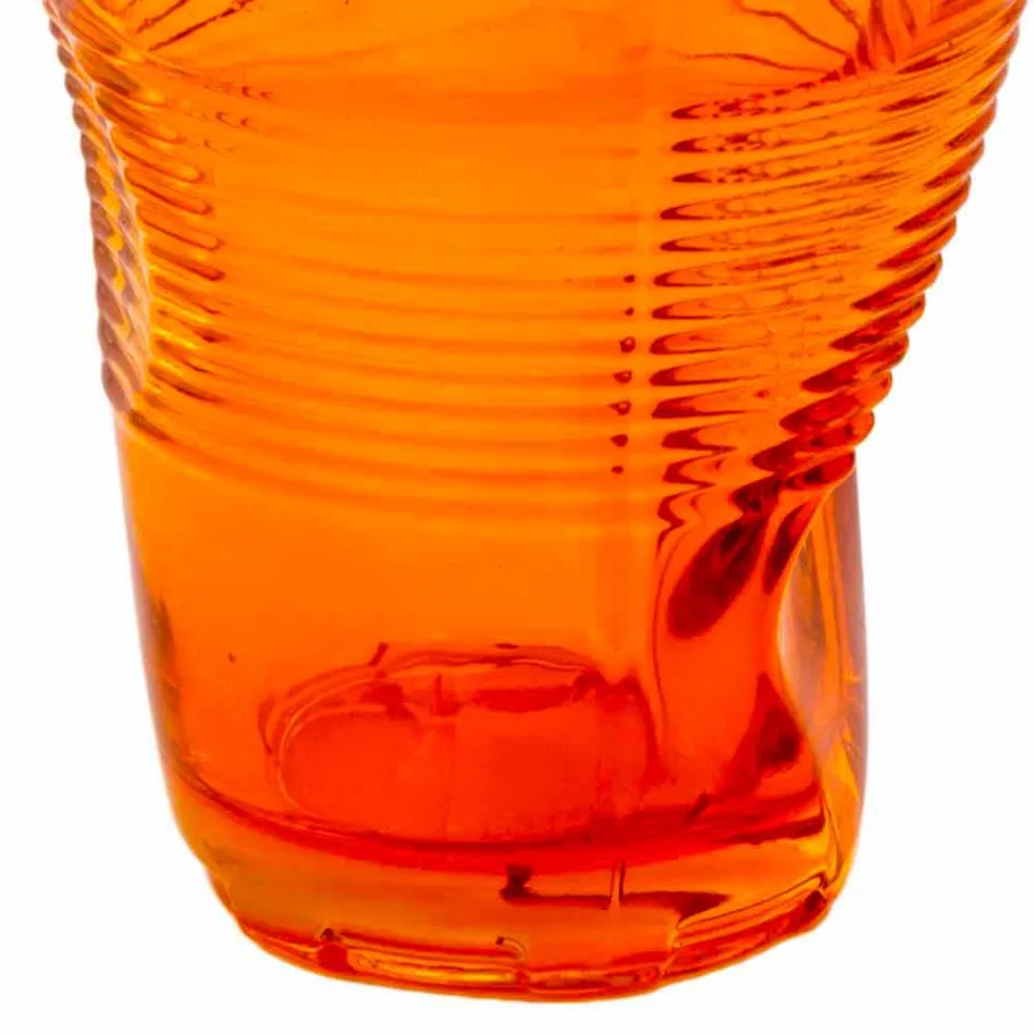 Modern Colored Glass Water Glasses 6 Pieces of Design - Sarabi Viadurini