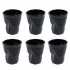 Modern Colored Glass Water Glasses 6 Pieces of Design - Sarabi Viadurini