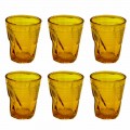 Modern Colored Glass Water Glasses 12 Pieces of Design - Sarabi