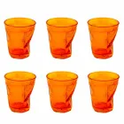 Modern Colored Glass Water Glasses 6 Pieces of Design - Sarabi Viadurini