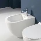 Aralia Single-Hole Cyclonic Ceramic Bidet with a Modern Design Viadurini