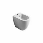 Modern design ceramic bidet Shine Square Open Rimless H50 cm Viadurini