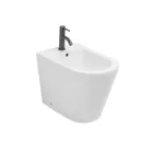 Salice Floor-Mounted Single-Hole Bidet in White Ceramic with an Elegant Modern Design Viadurini