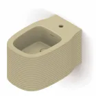Wall-hung ceramic bidet of modern design produced in Italy, Hamlet Viadurini