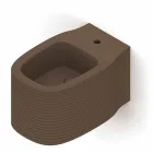 Wall-hung ceramic bidet of modern design produced in Italy, Hamlet Viadurini