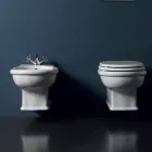 Modern wall hung bidet in white ceramic Style 54x36 cm, made in Italy Viadurini