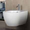 Aster - Wall-Hung Bidet in Durable White Ceramic with a Modern Design