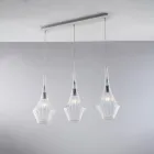 Iron Rail with Pyrex Glass Made in Italy for Interior Decorating - Olimpo Viadurini