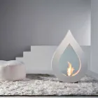 Biocamino from bioethanol earth, flame modern design in the shape Todd Viadurini