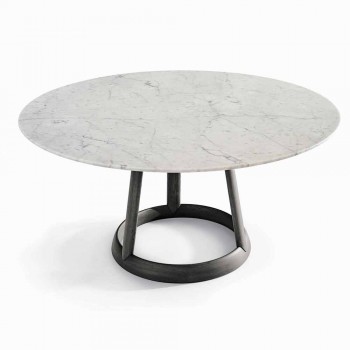 Bonaldo Greeny round table design Carrara marble floor made in Italy