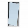 Bonaldo Hang design wall mirror in lacquered wood H185cm made in Italy