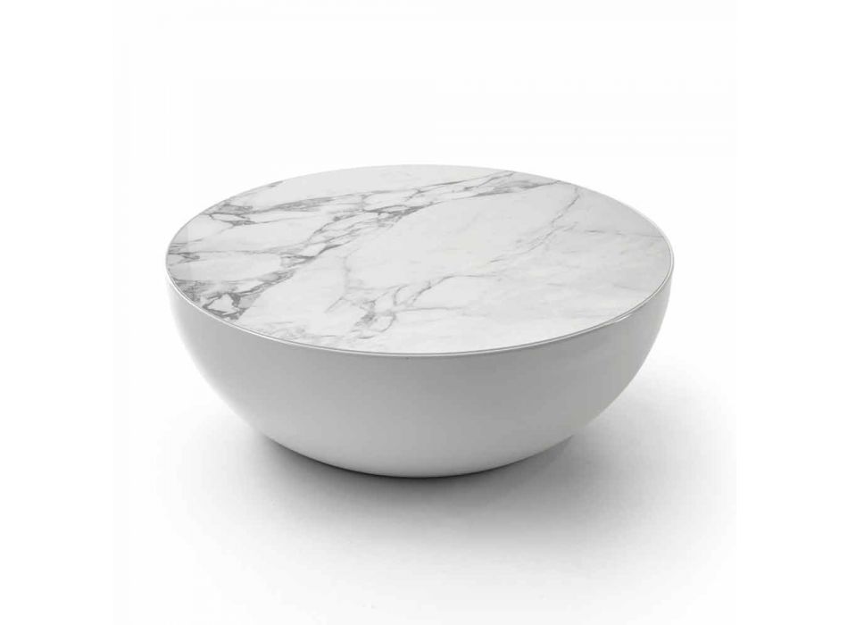 Bonaldo Planet design ceramic table Calacatta made in Italy