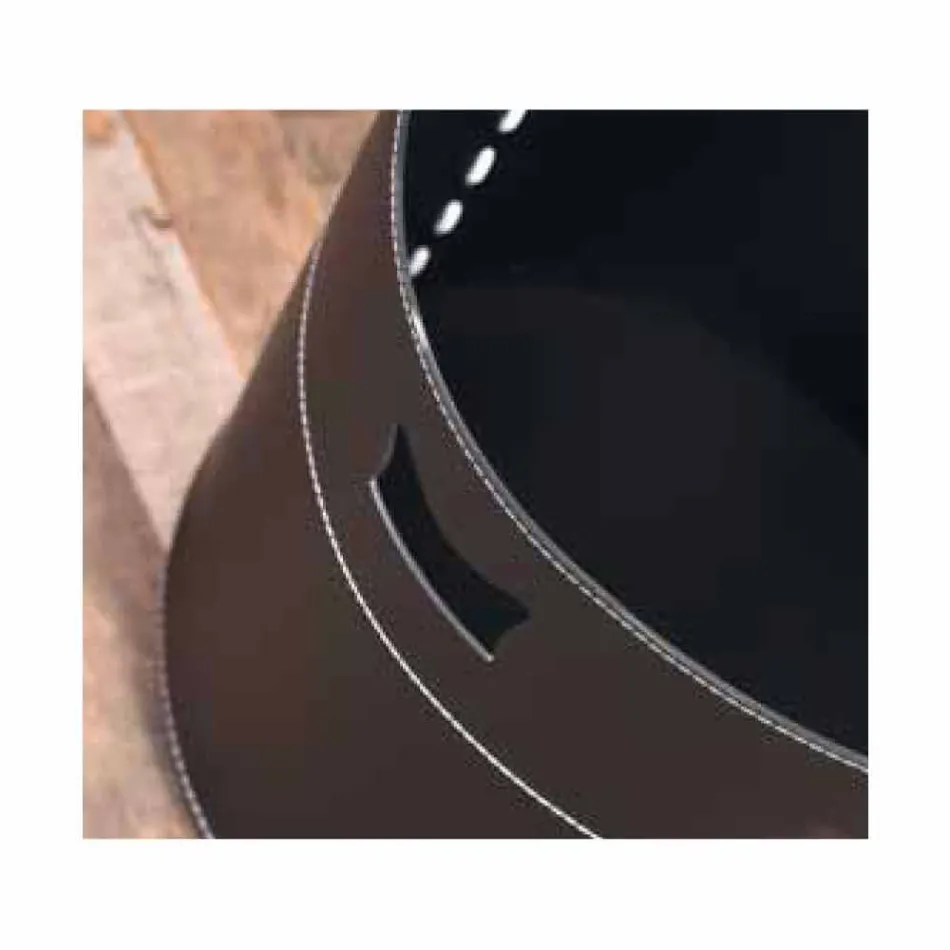 Log holder in 100% Made in Italy Plato Leather Viadurini