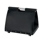 Eco-leather firewood bag with wheels Made in Italy - Snail Viadurini