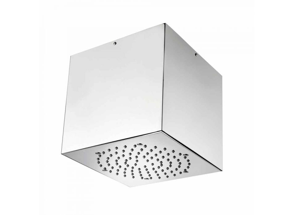 Bossini Cube shower head coated steel to a modern jet Viadurini