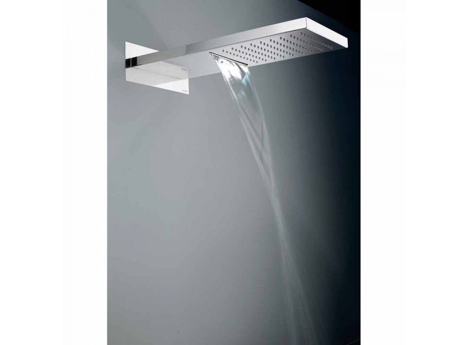 Bossini Manhattan shower head in stainless steel with two jets Viadurini