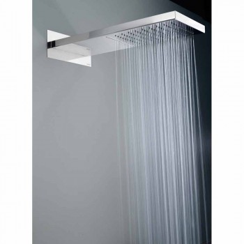 Bossini Manhattan shower head in stainless steel with two jets