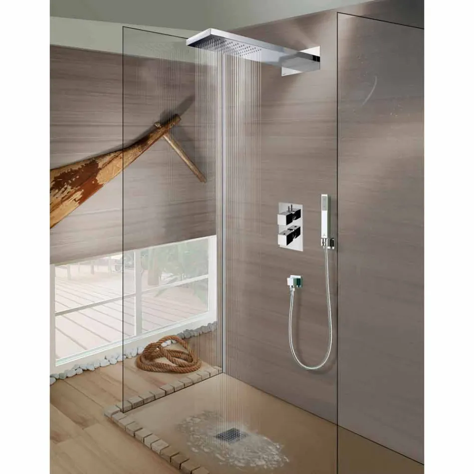 Bossini Manhattan shower head in stainless steel with shower, rain Viadurini
