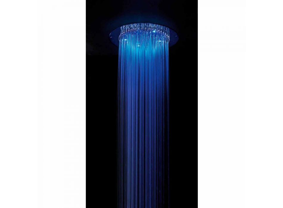 Bossini shower head round to a modern jet with chromotherapy Viadurini