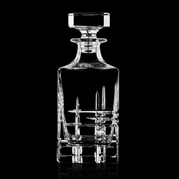 Bottle and Glasses for Luxury Whiskey in Ecological Crystal 6 Pieces - Arrhythmia