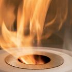Circular Burner in Satin Steel for Bioethanol Fireplace - Griff12 Viadurini