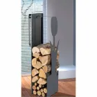 Caf Design PLVF steel log holder, modern design Viadurini