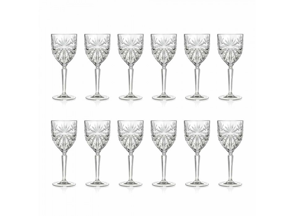 12 Pieces Ecological Crystal Wine or Water Glasses - Daniele