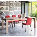 Calligaris Sigma modern design ceramic extendable dining table