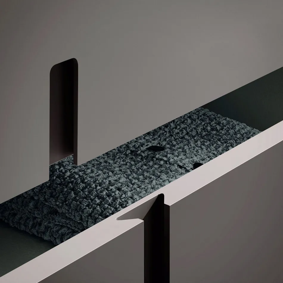 Complete Bedroom with 5 Elements in Modern Style Made in Italy - Savanna Viadurini